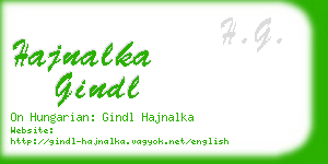 hajnalka gindl business card
